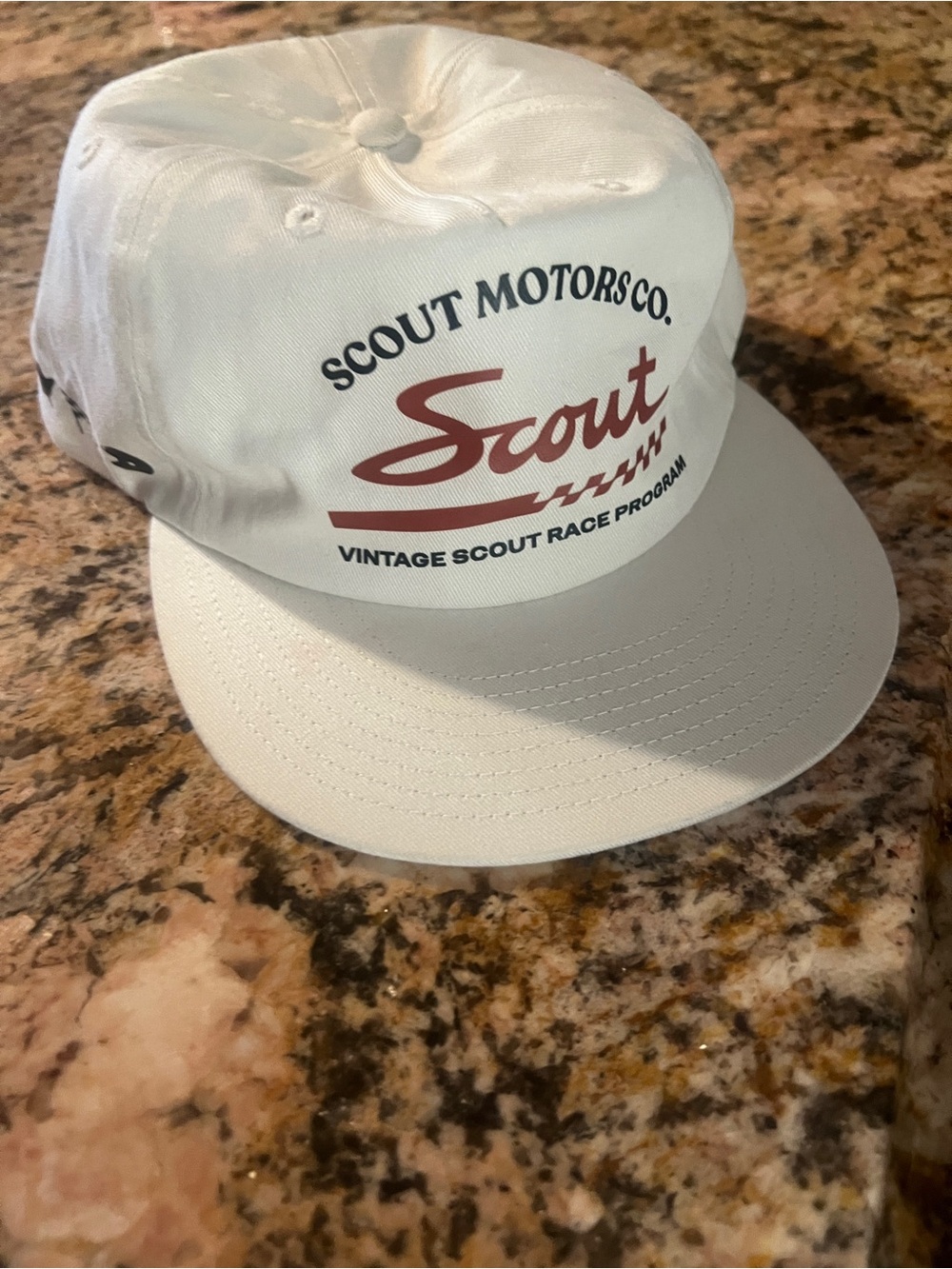 White Scout Vintage Race Cap
